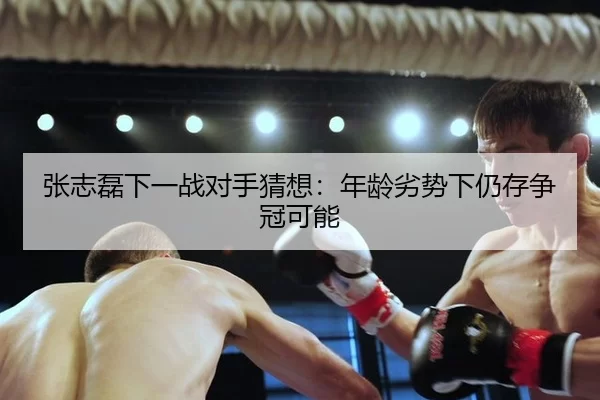 张志磊下一战对手猜想：年龄劣势下仍存争冠可能